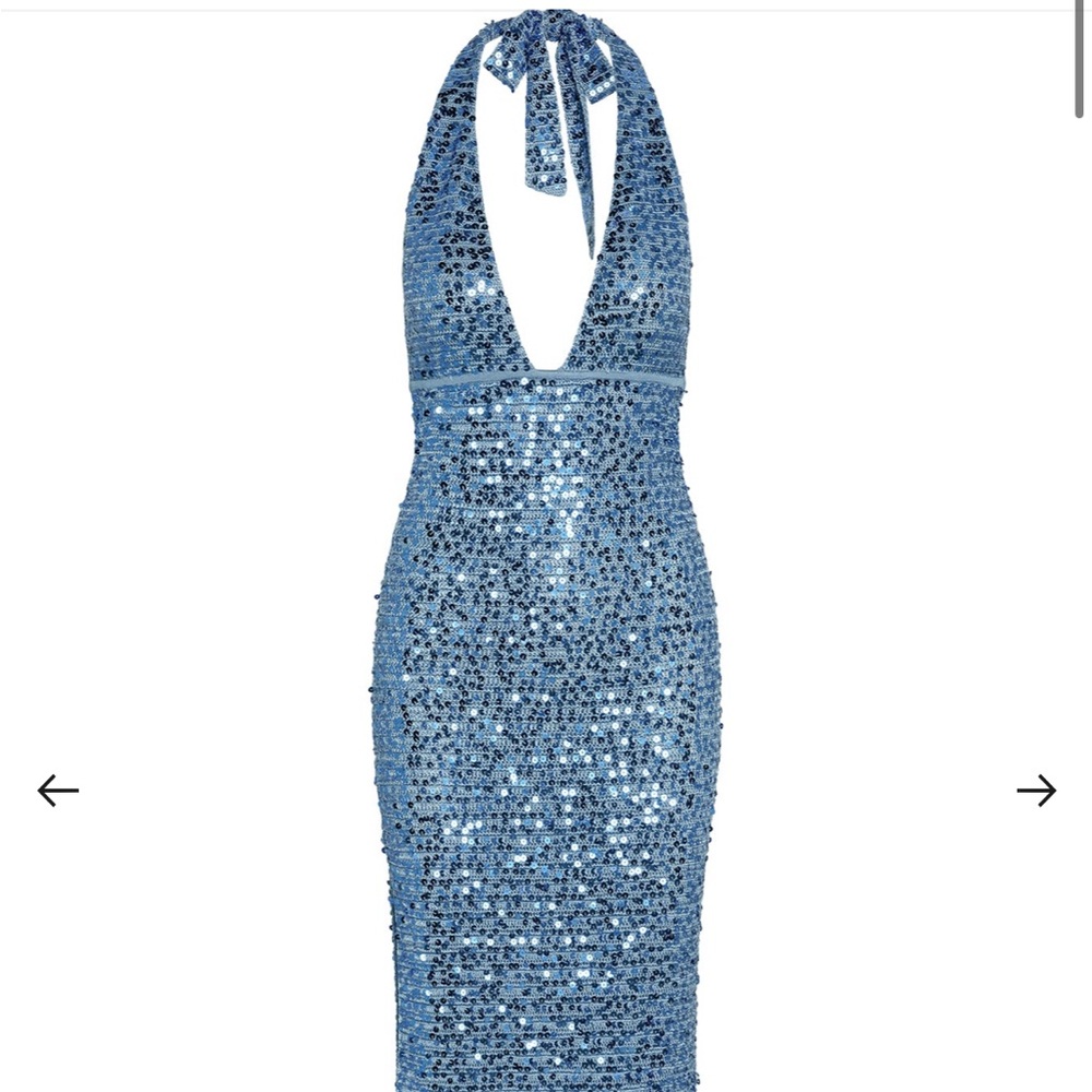 Monday Swimwear Catania Dress in Azure Sequin NWT